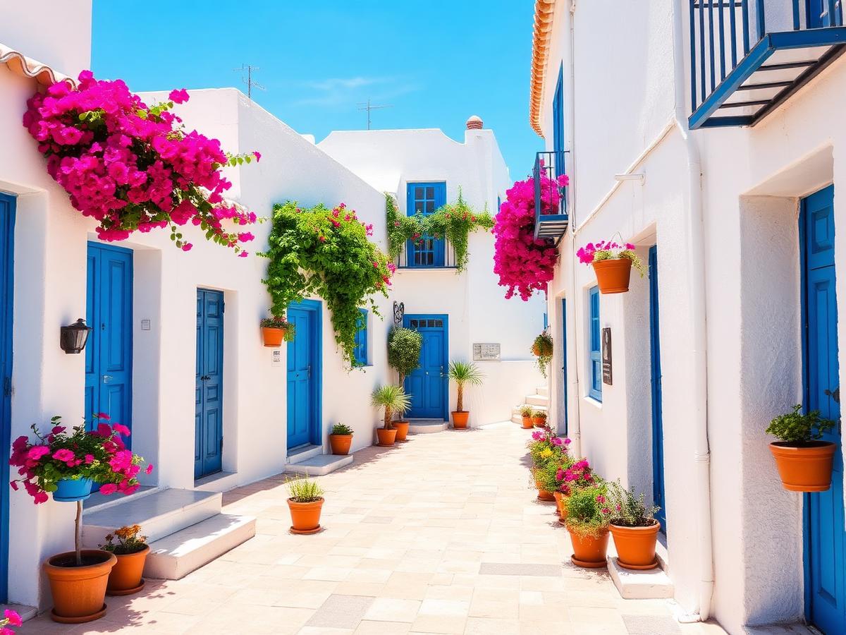 Santa Cruz, les ruelles blanches sous bougainvilliers